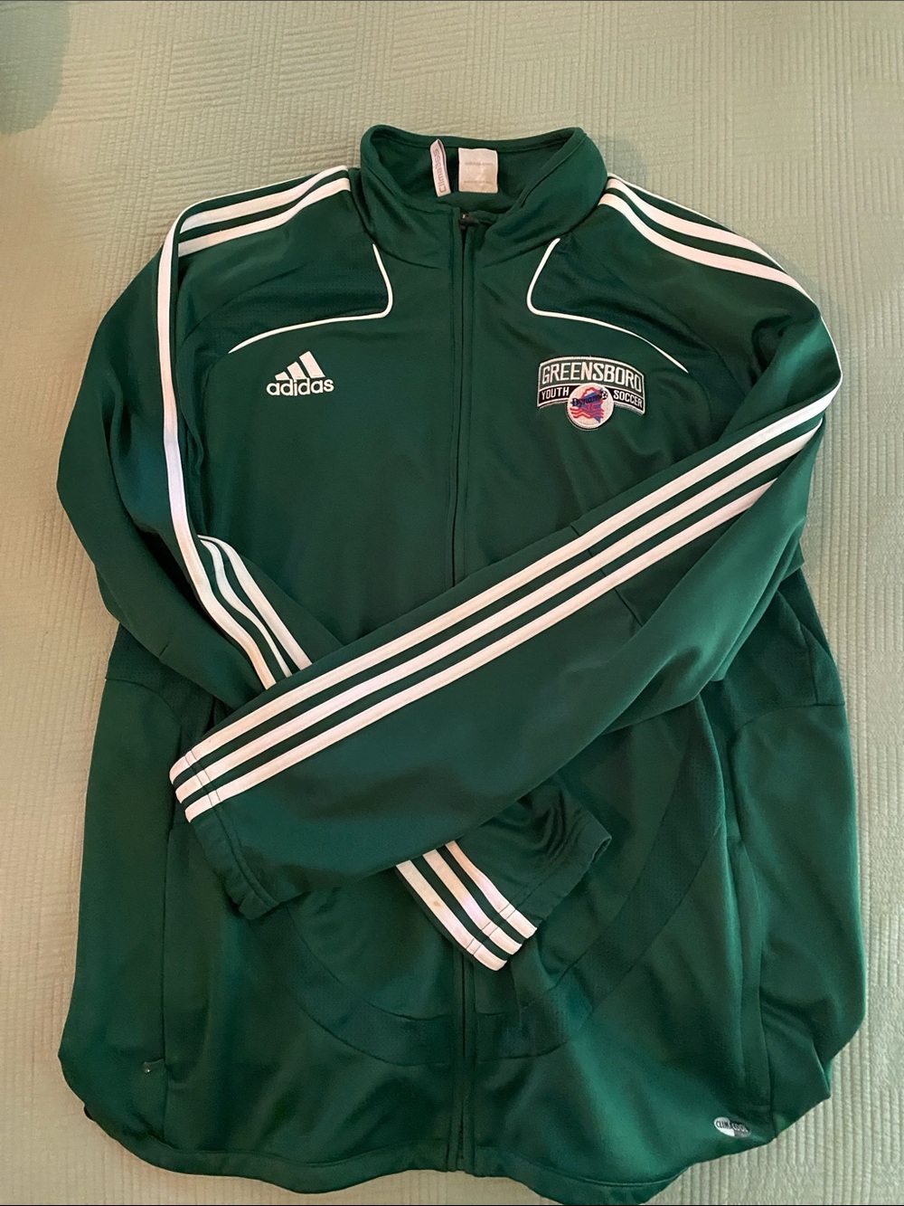 Vintage Adidas Greensboro Youth Soccer Dynamo adult XL quarter zip pullover #0